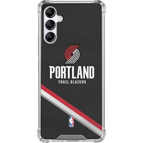 NBA Portland Trail Blazers Away Jersey Galaxy A15 5G Clear Case